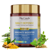 Das Curen's Daily Defence Immunity Booster-Präparat mit Ashwagandha, Neem, Giloy, Tulsi, Kurkuma, Kolostrum und Vitamin D3 | Hilft bei Immunität, Energie und Abwehr | 60 pflanzliche Kapseln für Männer und Frauen