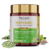 The Curen’s Refreshen | Simplify Digestion Supplement with 30 million CFU Probiotics, Enzymes, Triphala, Harde & Senna Leaves | for No Constipation, Healthy Stomach & Colon, Optimal Digestion | 60 Veg Capsules | For Men and Women